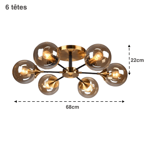 Plafonnier luminaire à LED - GLASKULOR