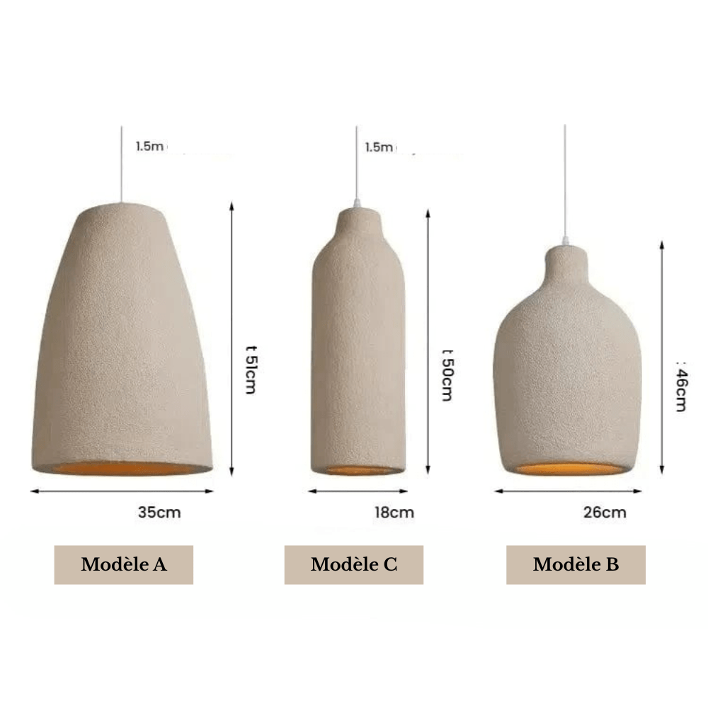 Suspension Wabi Sabi – Design Nordique & Art Déco