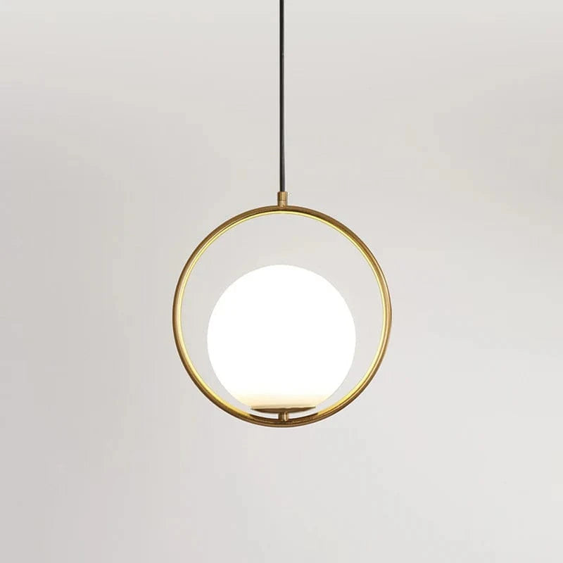 Suspension luminaire design doré - OVYA