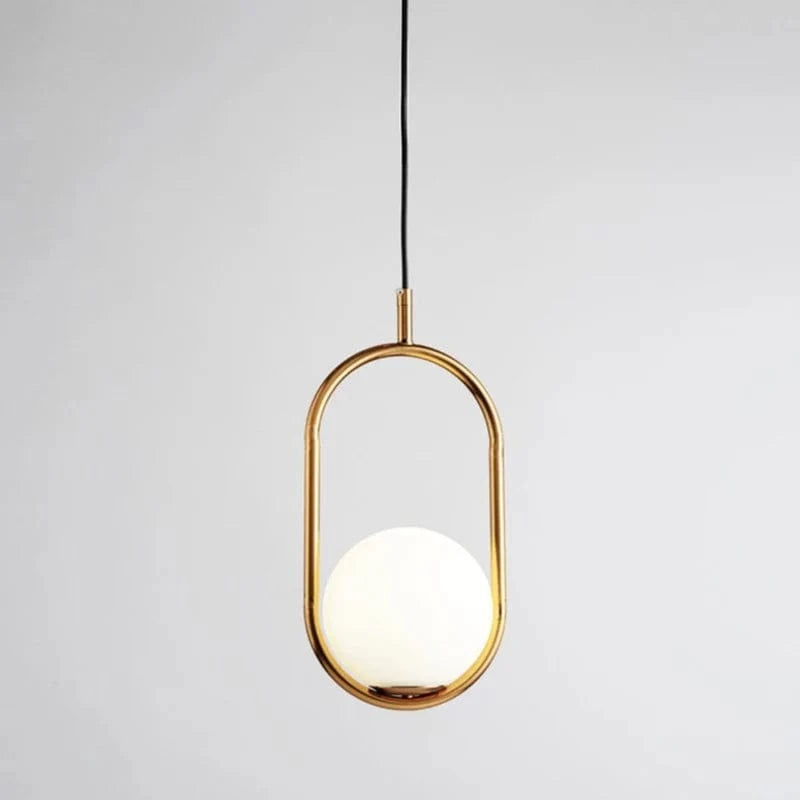 Suspension luminaire design doré - OVYA