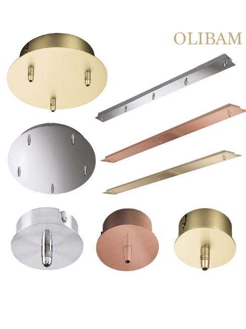Supports et Rosaces pour suspension luminaire