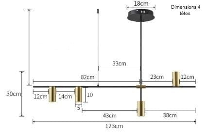 Suspension luminaire à LED design scandinave - Orvar