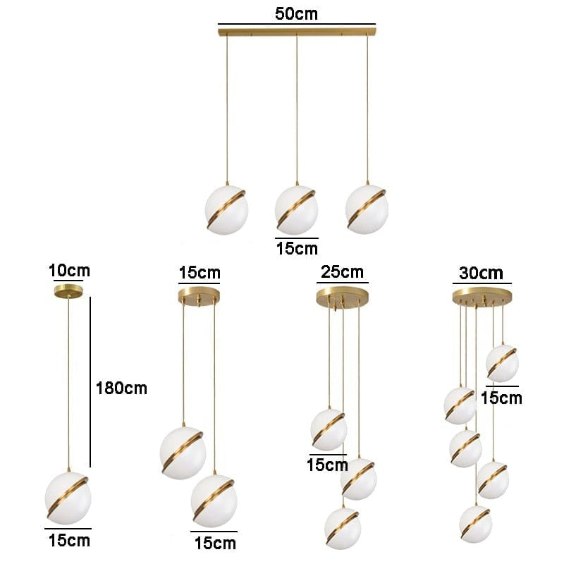 18 - Suspension luminaire LED - Halv sfar