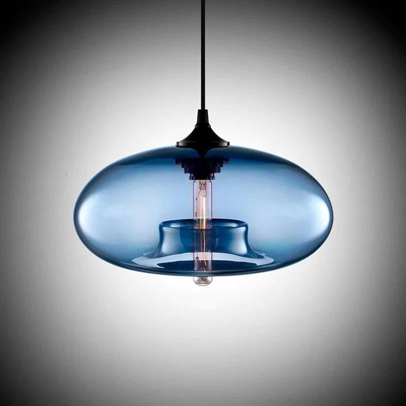 Suspension luminaire verre coloré - COFE