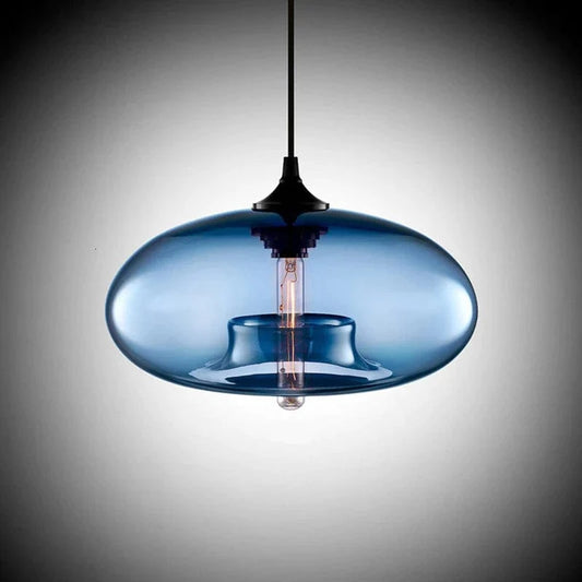Suspension luminaire verre coloré - COFE