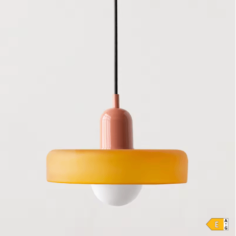 Harlequin Stained Glass Pendant Light