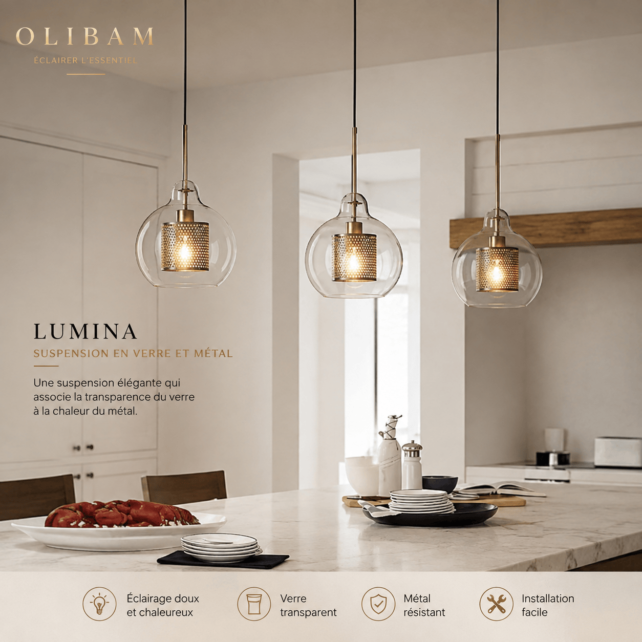 Suspension luminaire LED - Brann