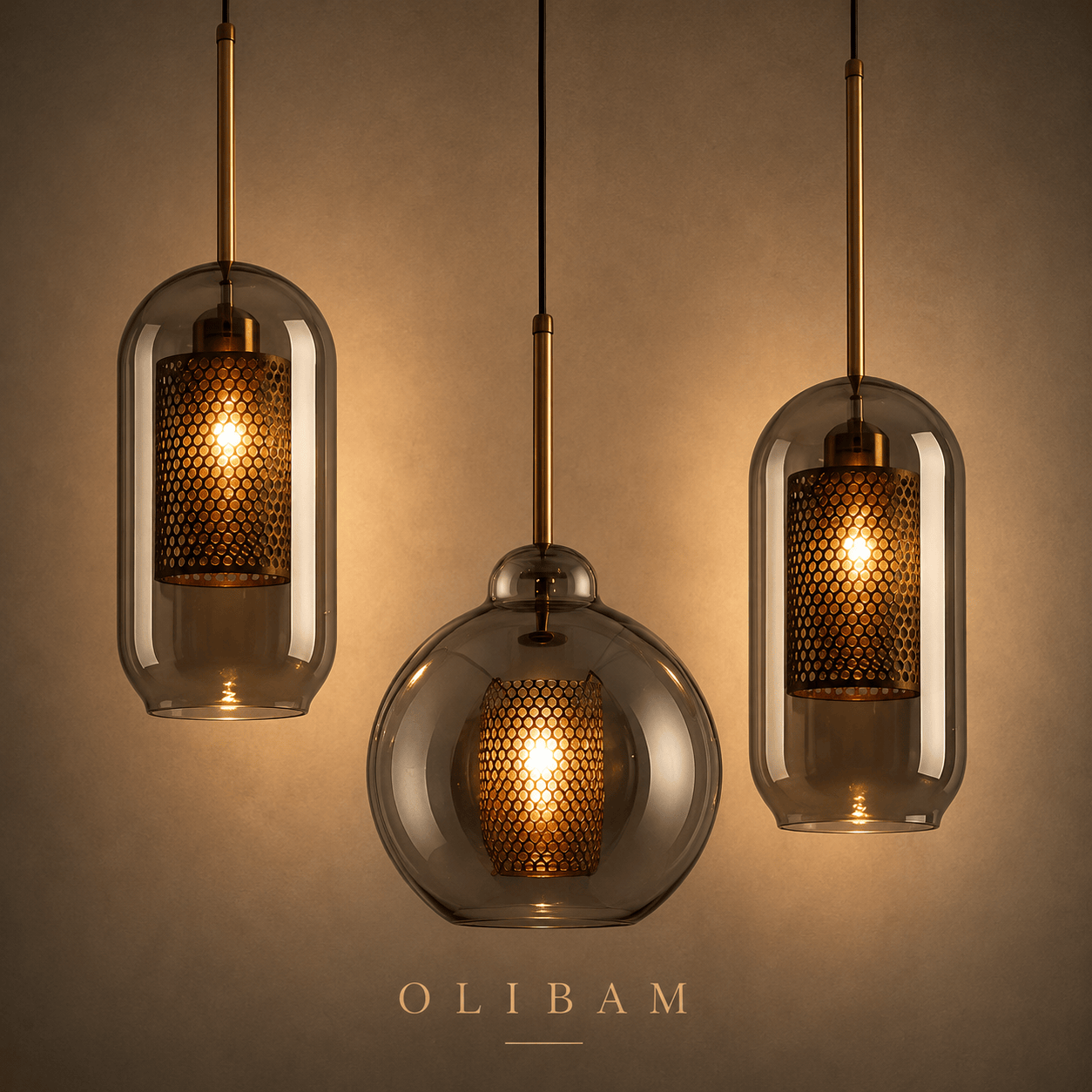 Suspension luminaire LED - Grey BRANN
