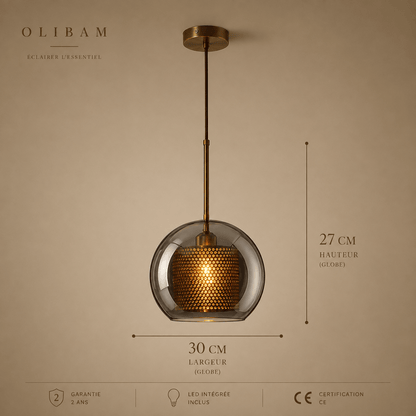 Suspension luminaire LED - Grey BRANN