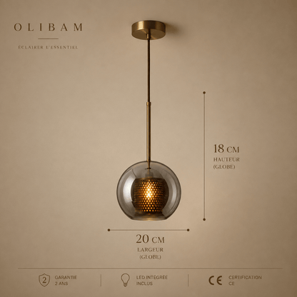 Suspension luminaire LED - Grey BRANN