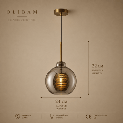 Suspension luminaire LED - Grey BRANN