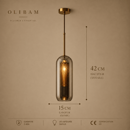 Suspension luminaire LED - Grey BRANN
