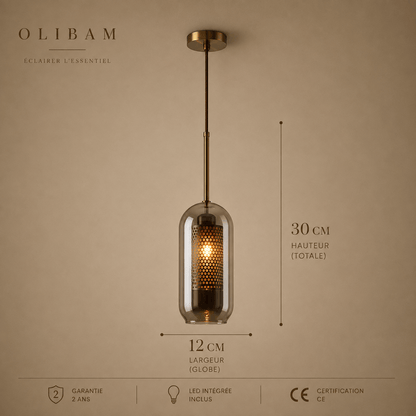 Suspension luminaire LED - Grey BRANN