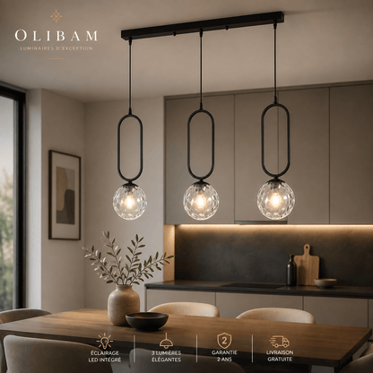 Suspension NORDIC – Suspension 3 lumières au design nordique