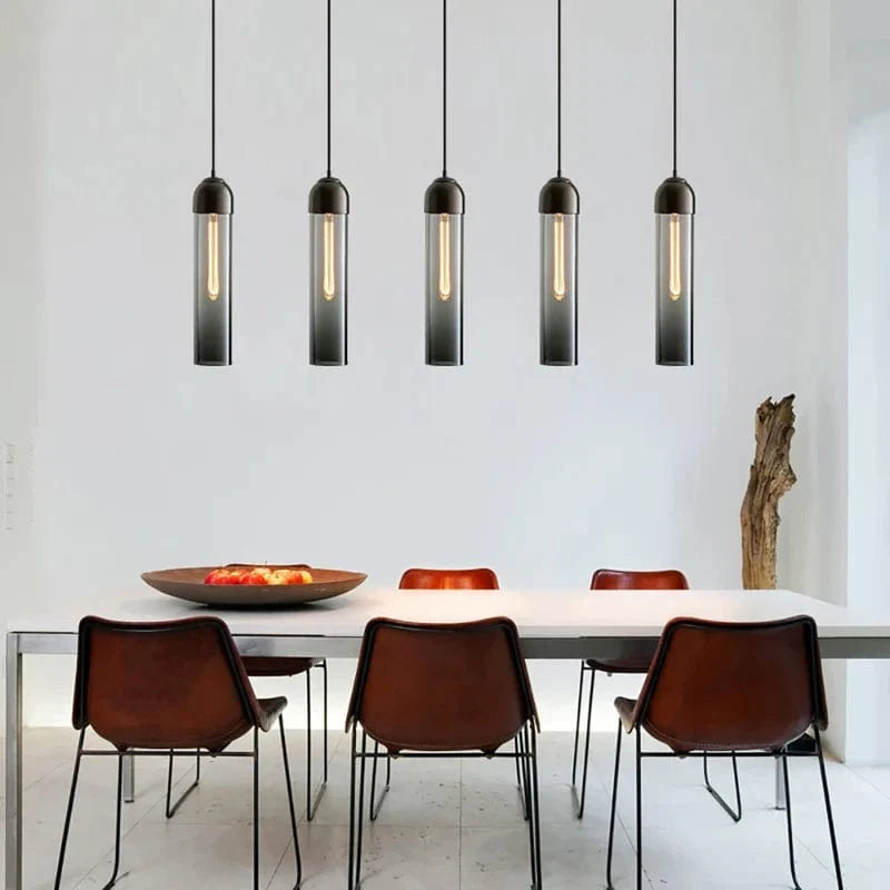 Lot de 2 Suspensions luminaires verre coloré - DERI