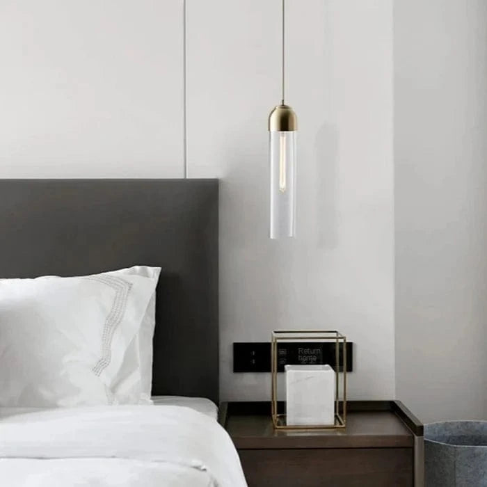 Lot de 2 Suspensions luminaires verre coloré - DERI