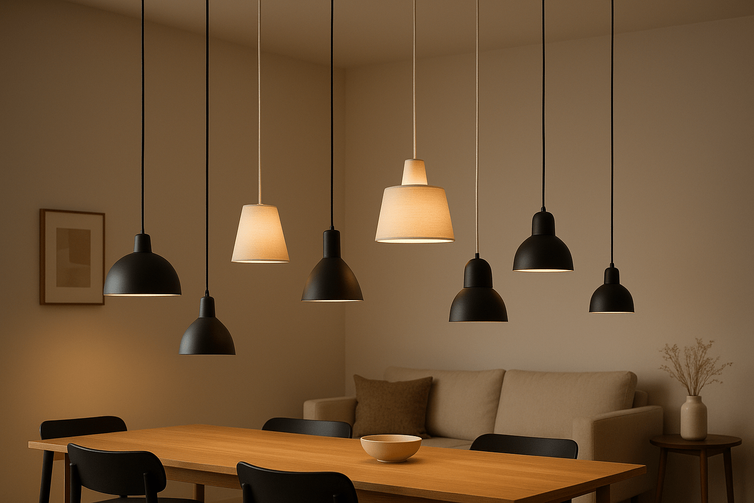 Longueur de câble suspension luminaire