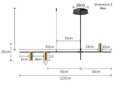 Suspension luminaire à LED design scandinave - Orvar