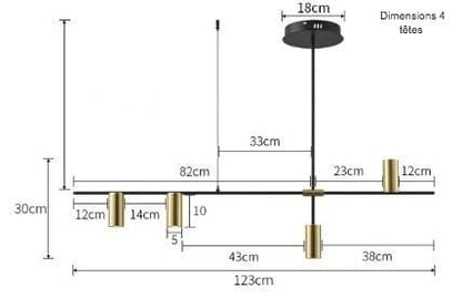 Suspension luminaire à LED design scandinave - Orvar