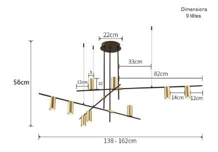 Suspension luminaire à LED design scandinave - Orvar