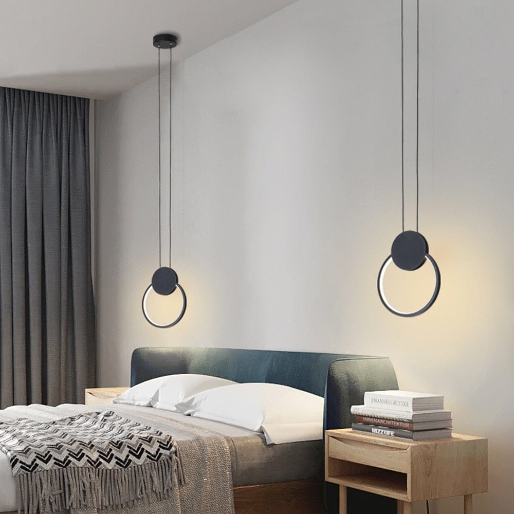 Suspension luminaire LED Noir - Magnus