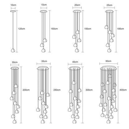 Suspension luminaire LED - VATTENDROPPE
