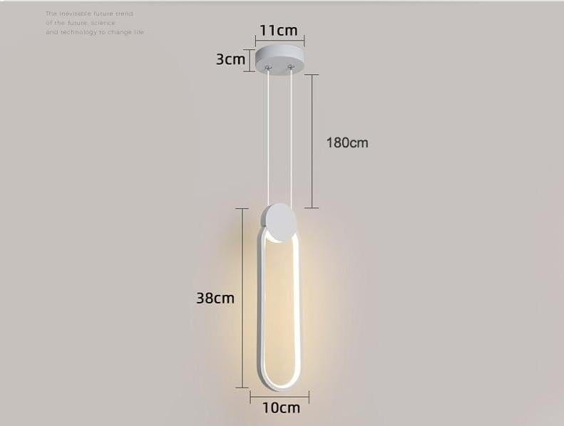 Suspension luminaire LED Noir - Lars