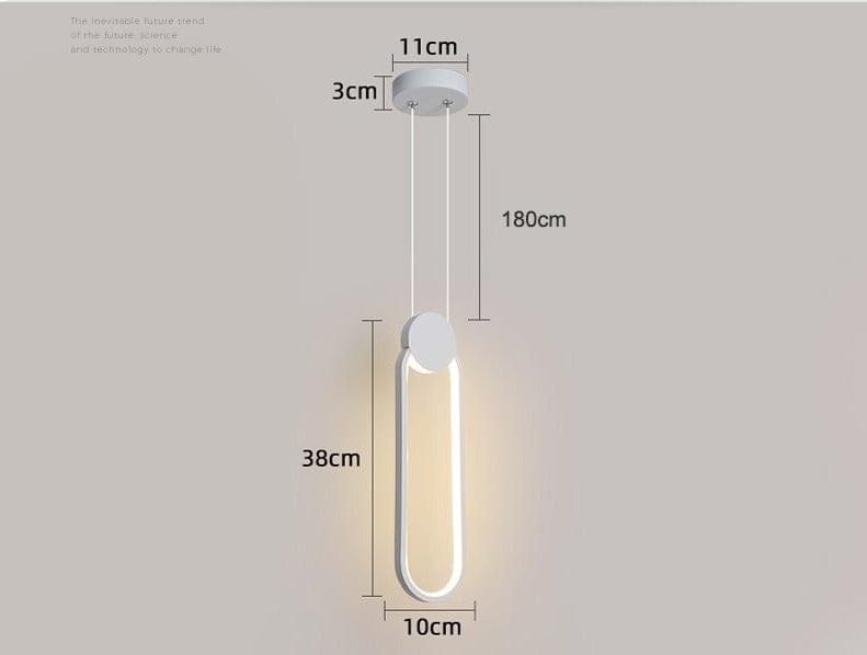 Suspension luminaire LED Blanc - LARS