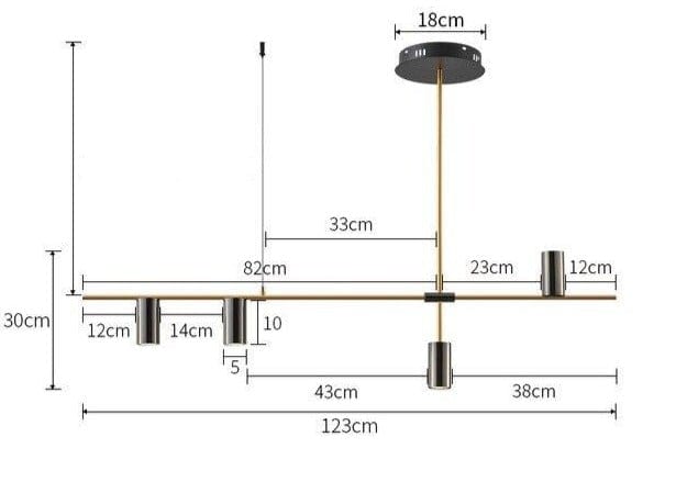 Suspension luminaire à LED design scandinave - Orvar Black