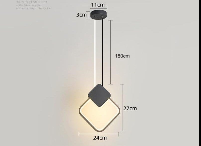 Suspension luminaire LED Noir - IDA