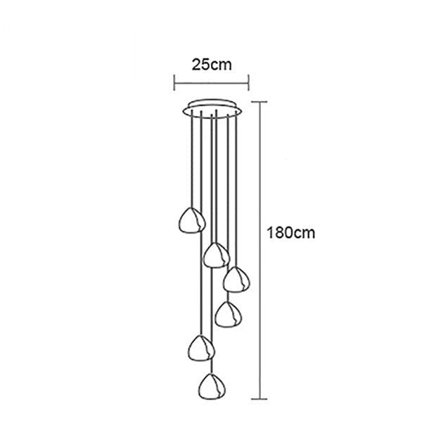 Suspension luminaire LED - VATTENDROPPE