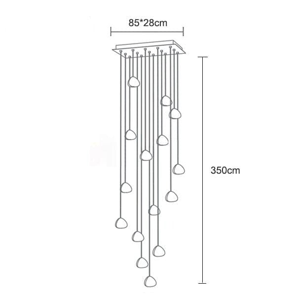 Suspension luminaire LED - VATTENDROPPE