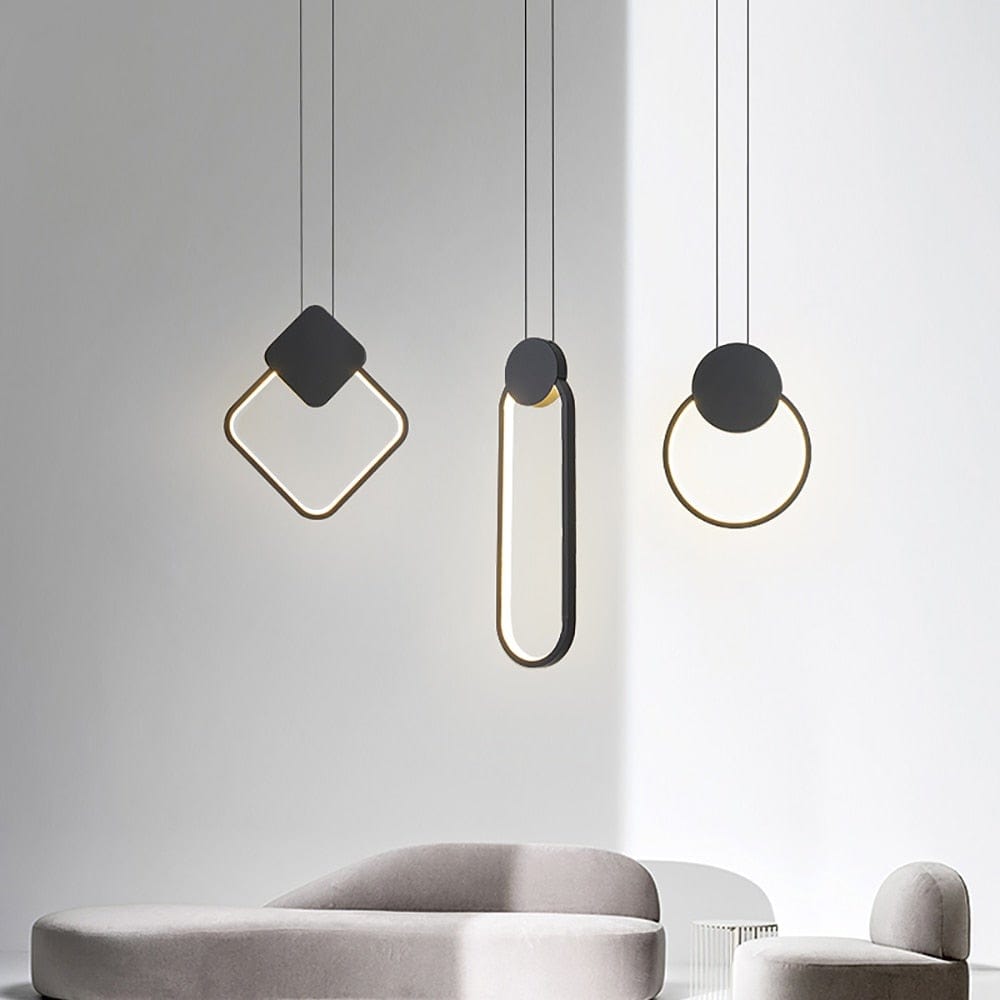 Suspension luminaire LED Noir - IDA