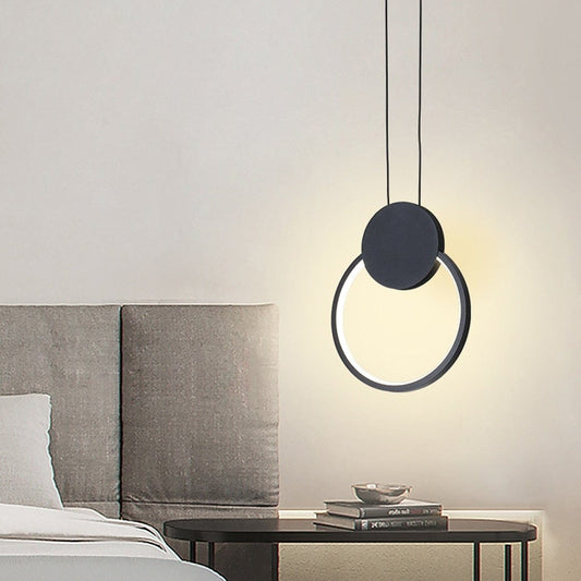 Suspension luminaire LED Noir - Magnus