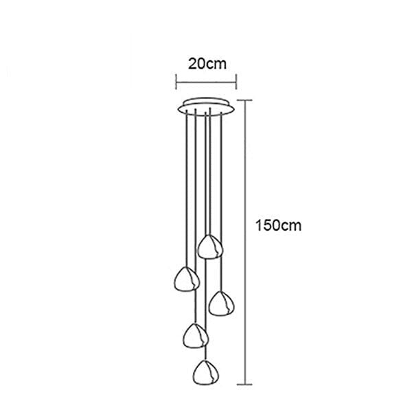Suspension luminaire LED - VATTENDROPPE