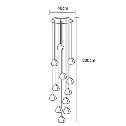 Suspension luminaire LED - VATTENDROPPE