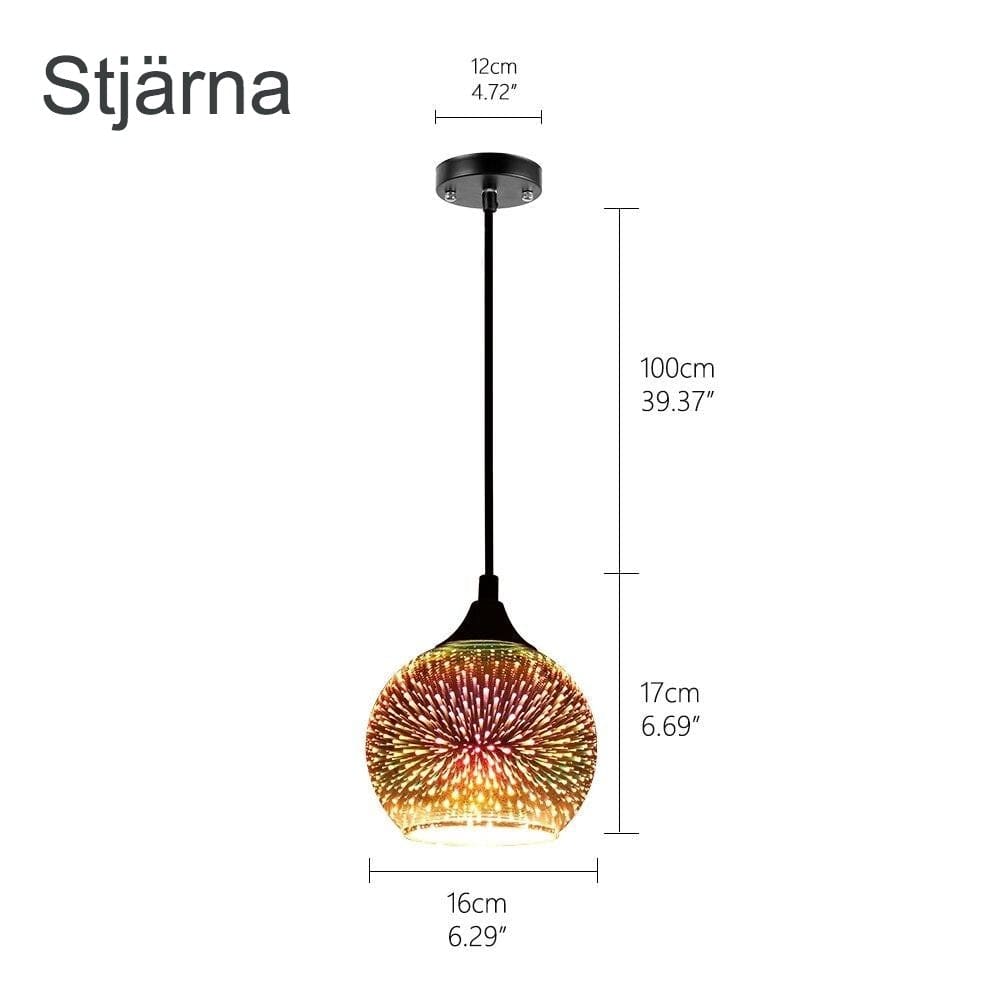 Suspension luminaire à LED design scandinave - Stjärna