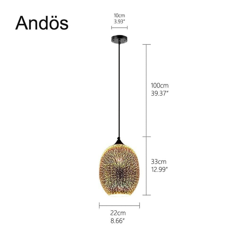 Suspension luminaire à LED design scandinave - Andös