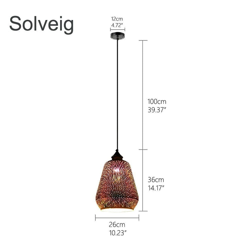 Suspension luminaire à LED design scandinave - Solveig